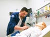 The simulation lab uses manikins to make the experience as real as possible.