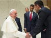 Robert Blackwell Jr. CEO, EKI-Digital and Killerspin meets with Pope Francis at the Vatican