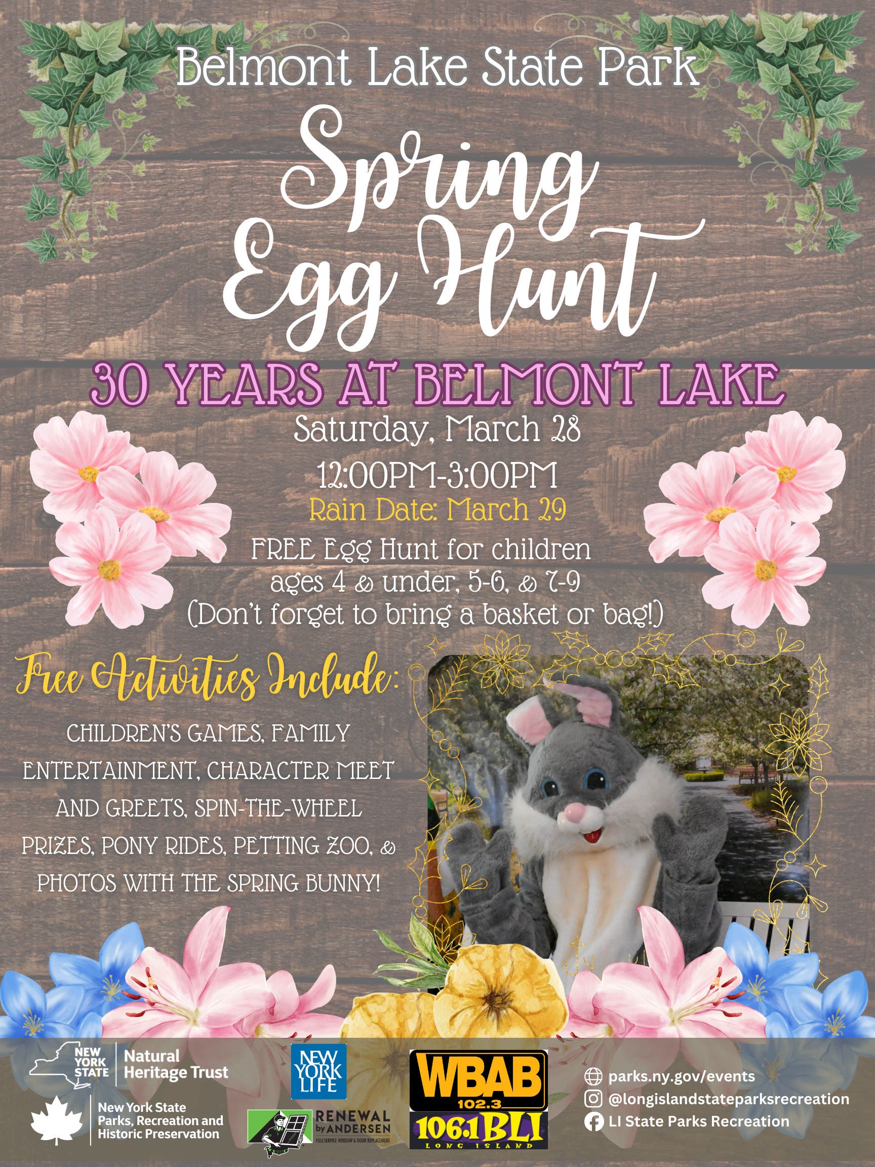Annual Spring Egg Hunt at Belmont Lake State Park