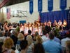 Students sang.