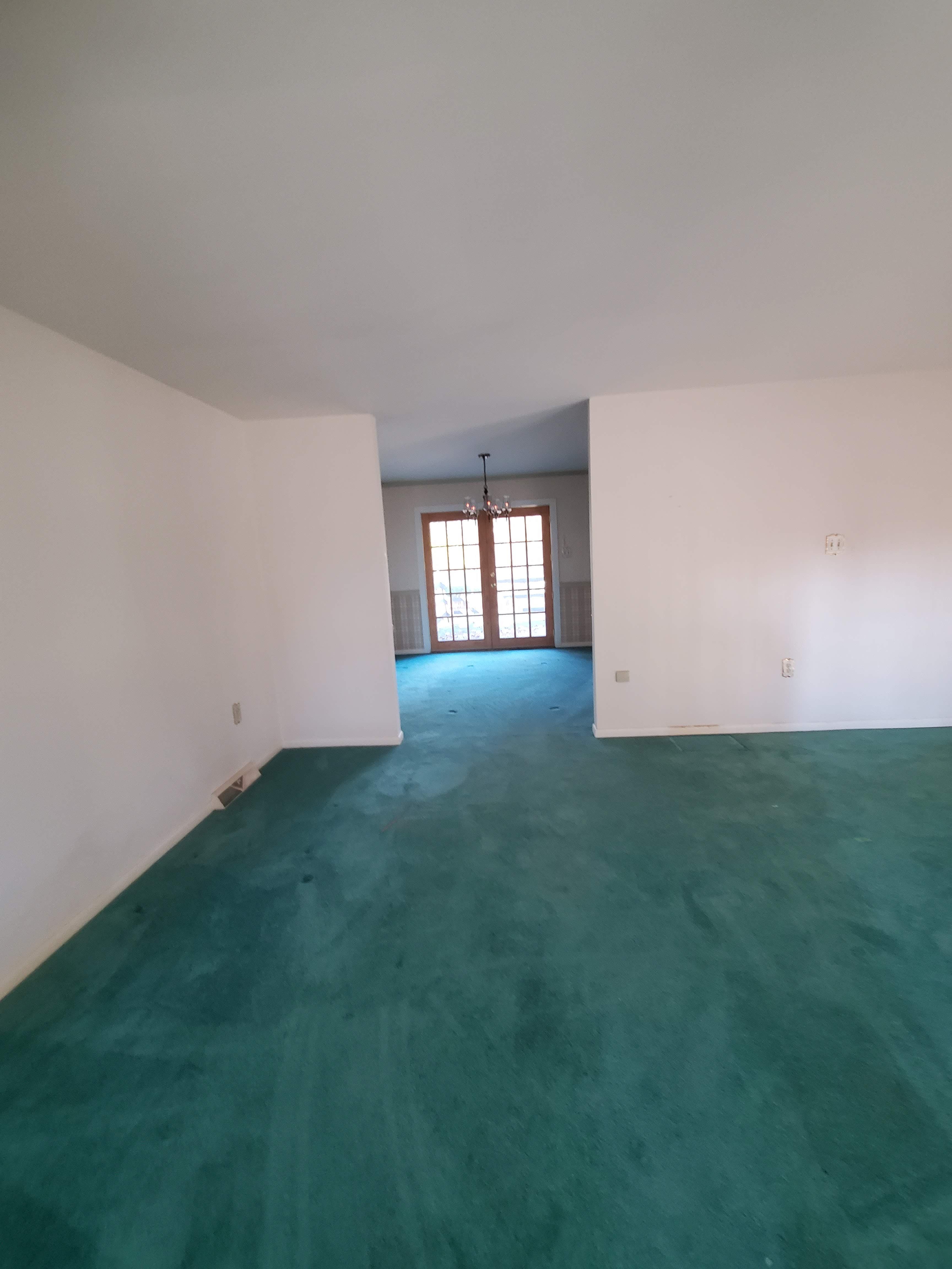 Empty swept home after the downsizing, trash removal and estate sale