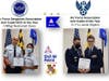 Granite cadet 1st Lt. J. Stigdon received AFSA Award. Cadet C/MSgt N. Davis received the AFA award. Awards presented by Col. Joe Winter and CMSgt Tom Reed respectively.