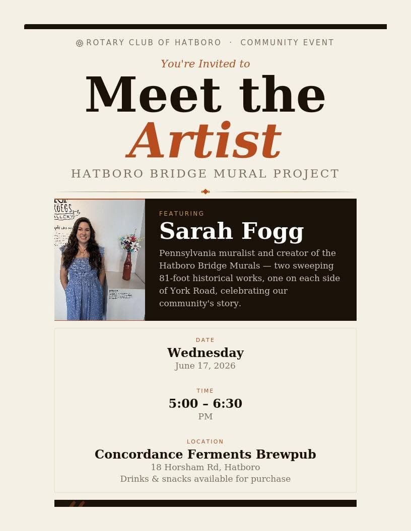 Meet the Artist- Hatboro Mural