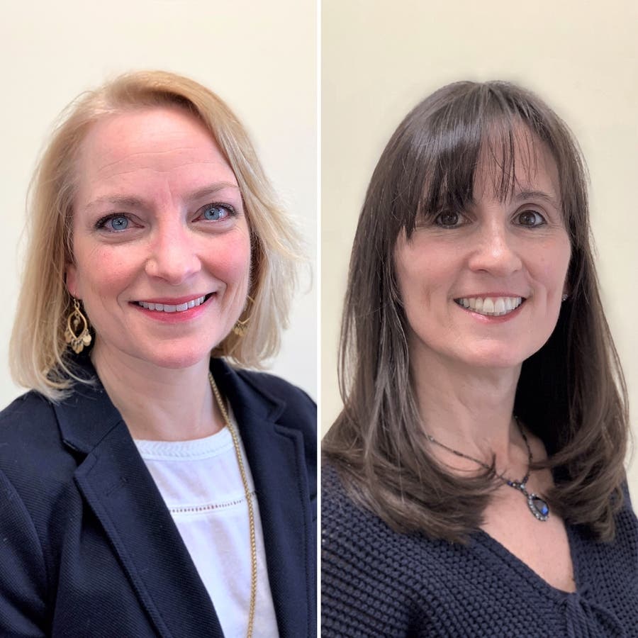 Pamela Havlick Hearn (L) and Maureen Simons recently joined the executive management team at the Y.