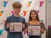 Essay winners Nathan Chertog and Annabel Sparano.