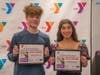 Essay winners Nathan Chertog and Annabel Sparano. 