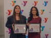 YMCA MLK essay winners Madelyn Sanchez-Berra and Anika Samir Ajgaonkar presented their award-winning essays at the Y’s 35th Dr. King memorial breakfast Jan. 12. 
