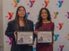 YMCA MLK essay winners Madelyn Sanchez-Berra and Anika Samir Ajgaonkar presented their award-winning essays at the Y’s 35th Dr. King memorial breakfast Jan. 12.
