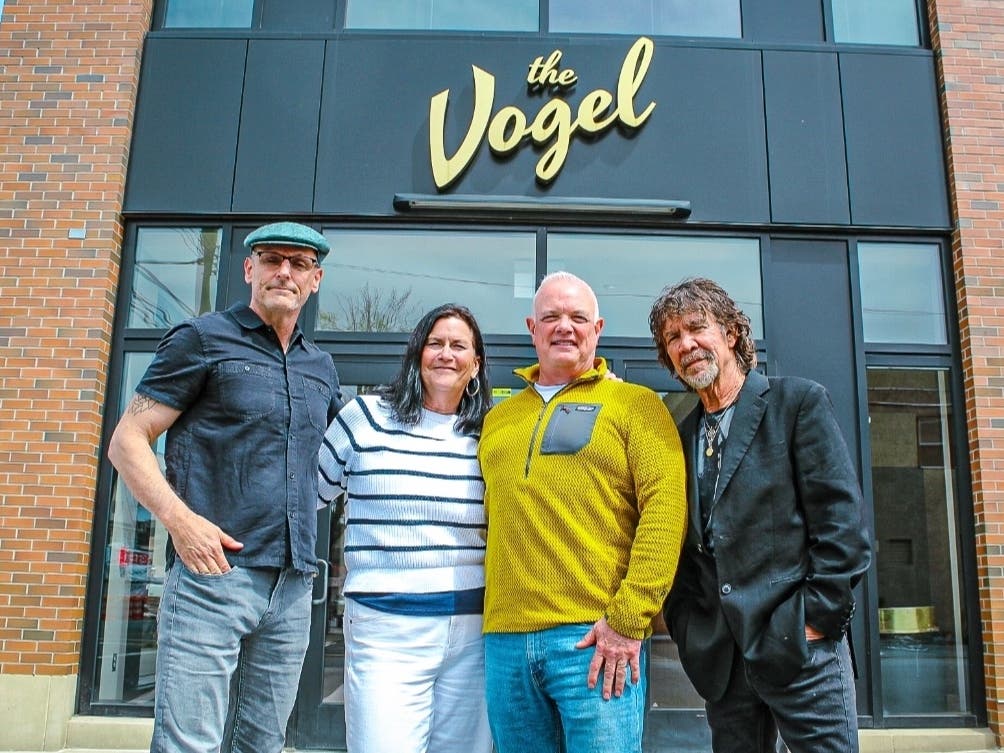 “Life After Loss,” a film featuring Christine and Bob Moore (center) will premiere May 14 at the launch of nonprofit Mary’s Garden Media, co-founded by John Decker (left), the film’s director, and Danny Sanchez.