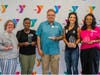  Cat Burns, Talesha McLawhorn, Dan Staehs, Val Cottone and Jo Ann Rountree celebrate their special honors at the “All Y Team Rally.” 