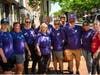 Y employees and volunteers lend a hand at the Red Bank Classic 5K.