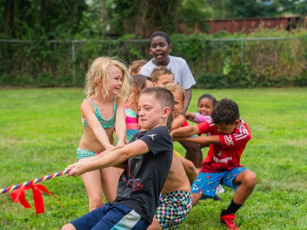 Children of all ages enjoy fun in the sun at the Red Bank Y day camp.