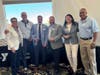 Y President and CEO Laurie Goganzer (far left) and Chief Volunteer Officer Michael A. Wright (far right) welcome new board members (L to R) Dave Manzo, Anthony Caputo, David Wickersham and Sara E. Osberger at the nonprofit’s Annual Retreat.