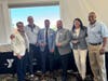 Y President and CEO Laurie Goganzer (far left) and Chief Volunteer Officer Michael A. Wright (far right) welcome new board members (L to R) Dave Manzo, Anthony Caputo, David Wickersham and Sara E. Osberger at the nonprofit’s Annual Board Retreat.