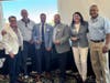 Y President and CEO Laurie Goganzer (far left) and Chief Volunteer Officer Michael A. Wright (far right) welcome new board members (L to R) Dave Manzo, Anthony Caputo, David Wickersham and Sara E. Osberger at the nonprofit’s Annual Board Retreat.