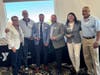Y President and CEO Laurie Goganzer (far left) and Chief Volunteer Officer Michael A. Wright (far right) welcome new board members (L to R) Dave Manzo, Anthony Caputo, David Wickersham and Sara E. Osberger at the nonprofit’s Annual Retreat.