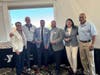 Y President and CEO Laurie Goganzer (far left) and Chief Volunteer Officer Michael A. Wright (far right) welcome new board members (L to R) Dave Manzo, Anthony Caputo, David Wickersham and Sara E. Osberger at the nonprofit’s Annual Retreat.