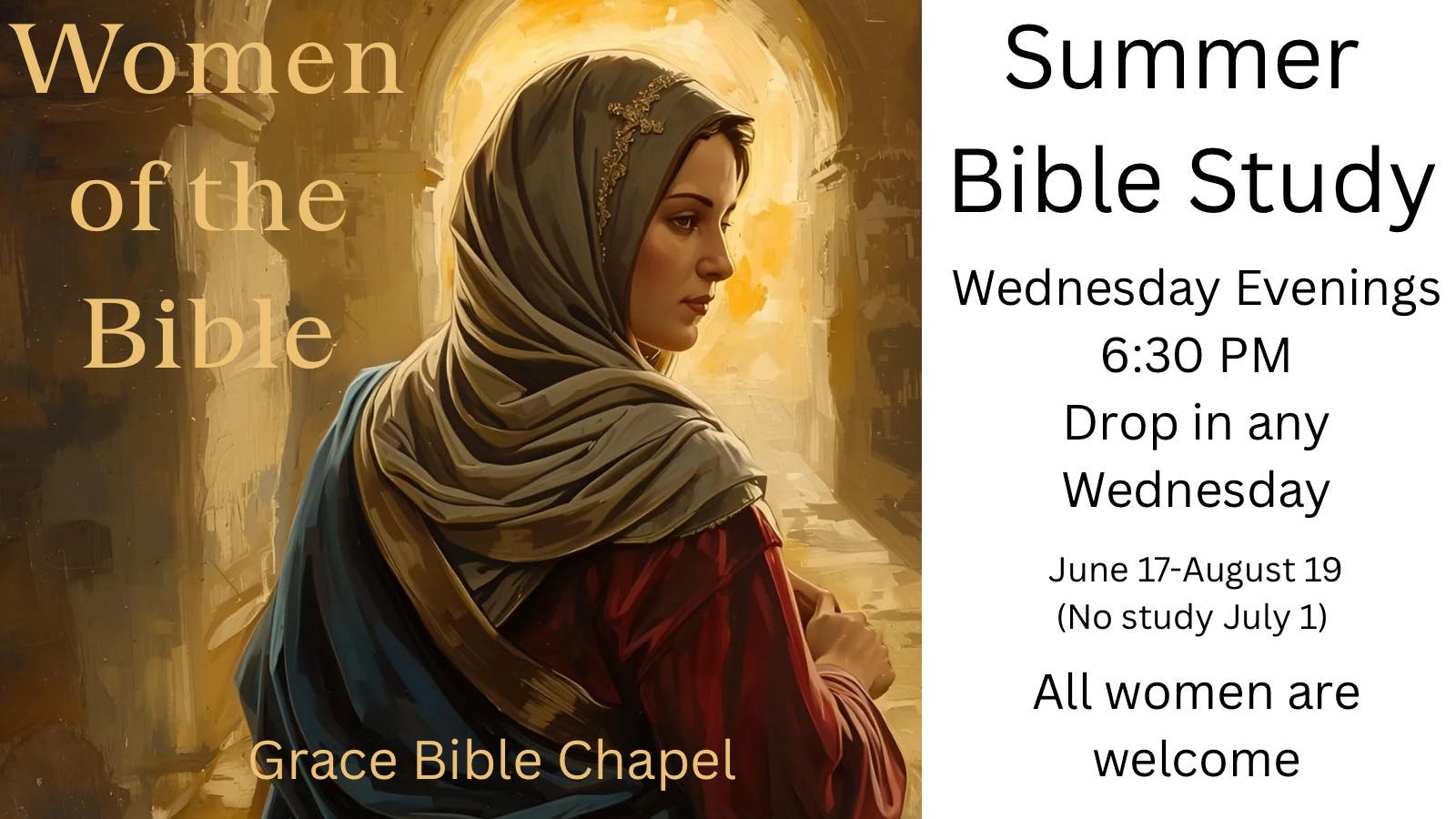Women of the Bible Summer Drop-In study 