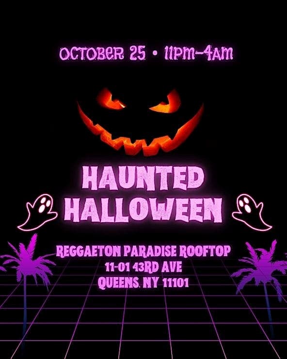 Reggaeton Paradise Halloween – Haunted Rooftop Party | Lost in Paradise Queens NY