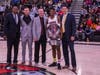 Michael Hayes honored before the game