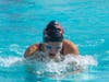 Ashley Sand swims in the Hawk Invite