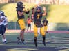 Chabot quarterback Kekoa Turangan and wideout Damien Moun had a lot to celebrate in Saturday’s win.