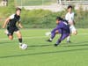 Las Positas men's soccer in action.