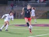Las Positas women's soccer player Ashley Arno in action