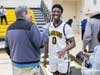 Diggy Winbush is interviewed by Phil Jensen after the big win