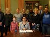 Governor Raimondo meets with families affected by neurofibromatosis