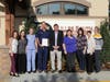 A group photo of Supervisor Matt Letournea, Dr. Drew Luce, & Mrs. Aimee Luce with some of the Aldie Veterinary Hospital staff present for the Resolution.   From Left to Right: Aimee Luce, Ashley Meige, Katie Rose Hamilton, Dr. Drew Luce, Supervisor Matt L