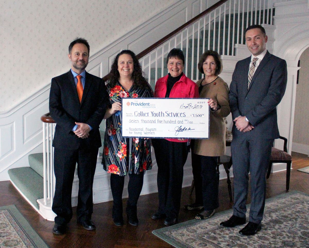 The Provident Bank Foundation Awards $7,500 to Collier Youth Services The Provident Bank Foundation Awards $7,500 to Collier Youth Services