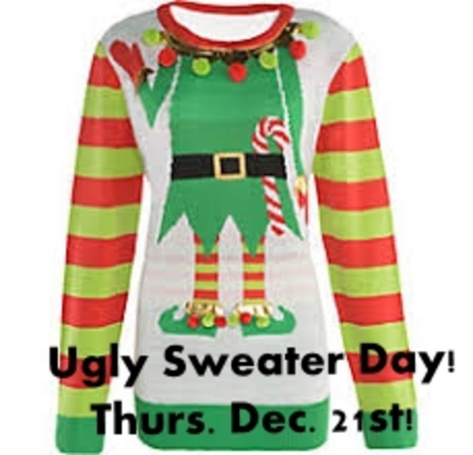 Ugly Sweater Day at RainDance Thursday December 20th! Limerick, PA Patch