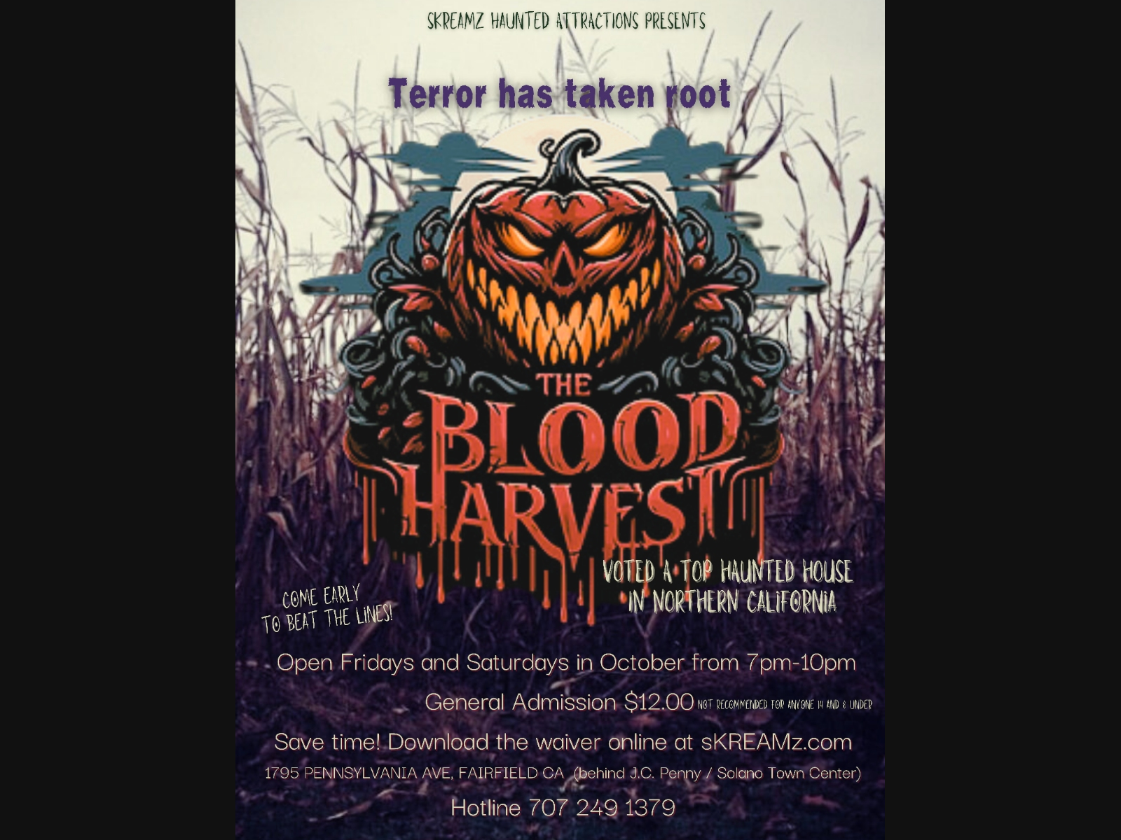 Haunted House Announces 2024 Hours! | Suisun City, CA Patch