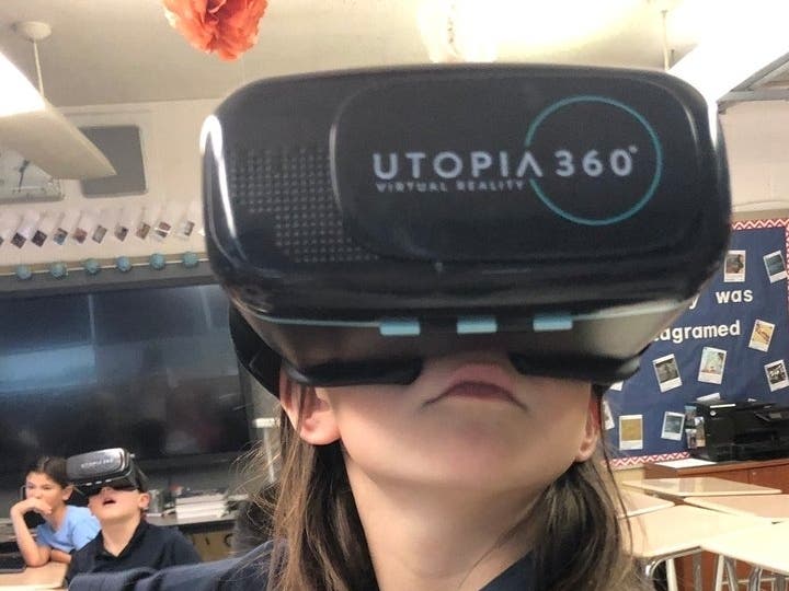 Virtual reality headsets are just one way HT brings technology and critical thinkinginto each content area.