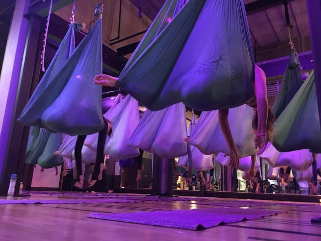 Swet Studio's AntiGravity Aerial Yoga Class in Boston