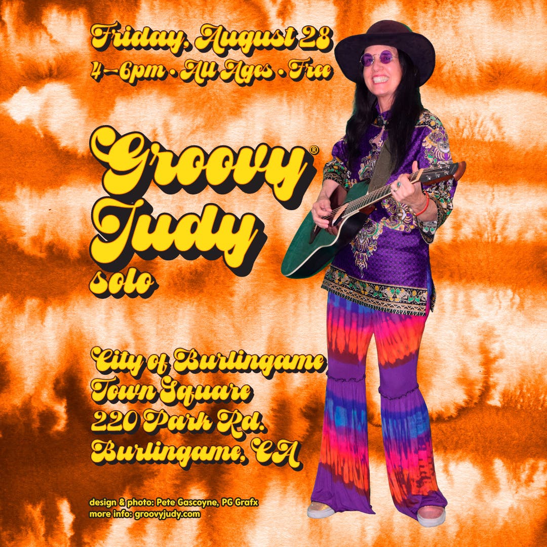 Groovy Judy solo at Town Square, Burlingame!