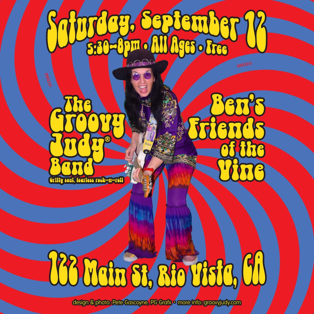 The Groovy Judy Band at Ben’s Friends of the Vine!