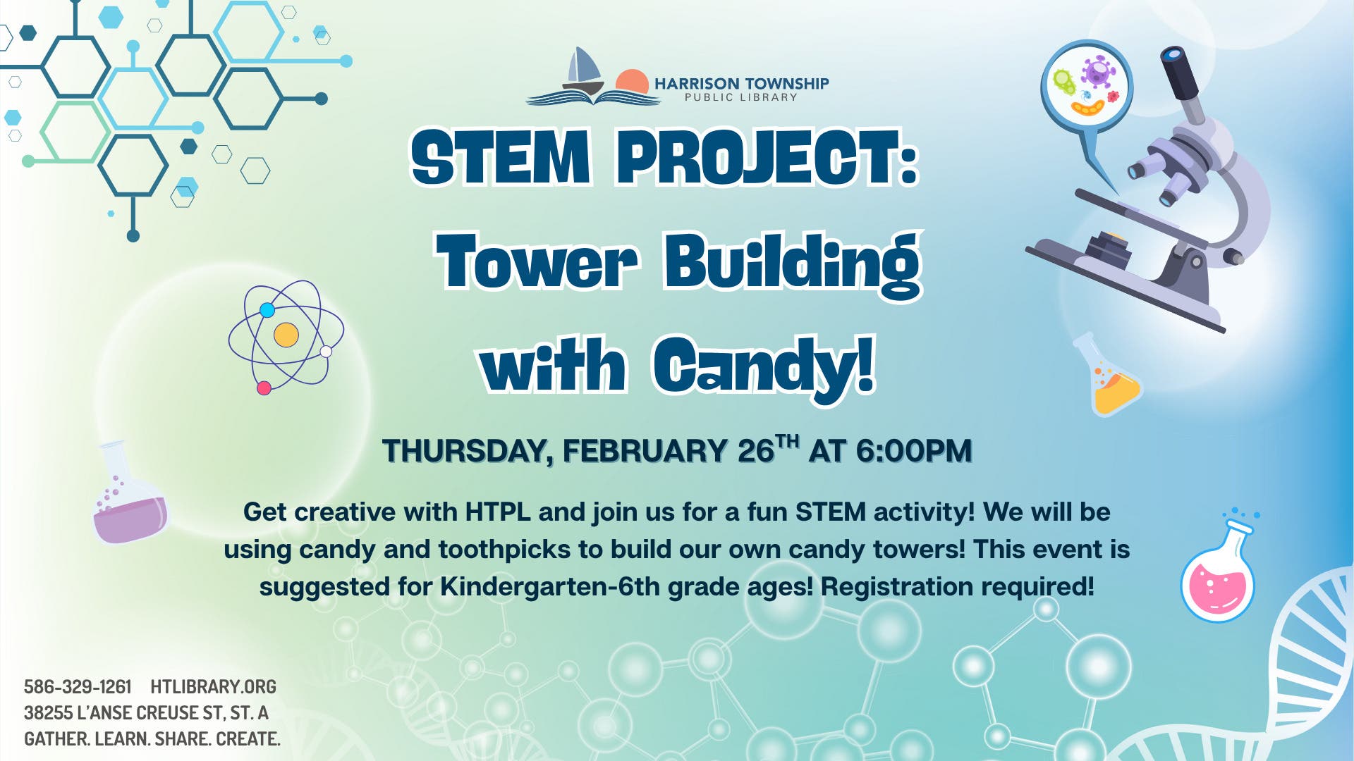 STEM Program: Tower Building with Candy!