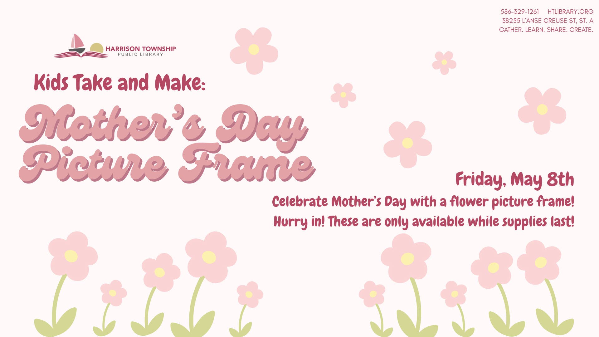Kids Take & Make Craft: Mother's Day Picture Frame