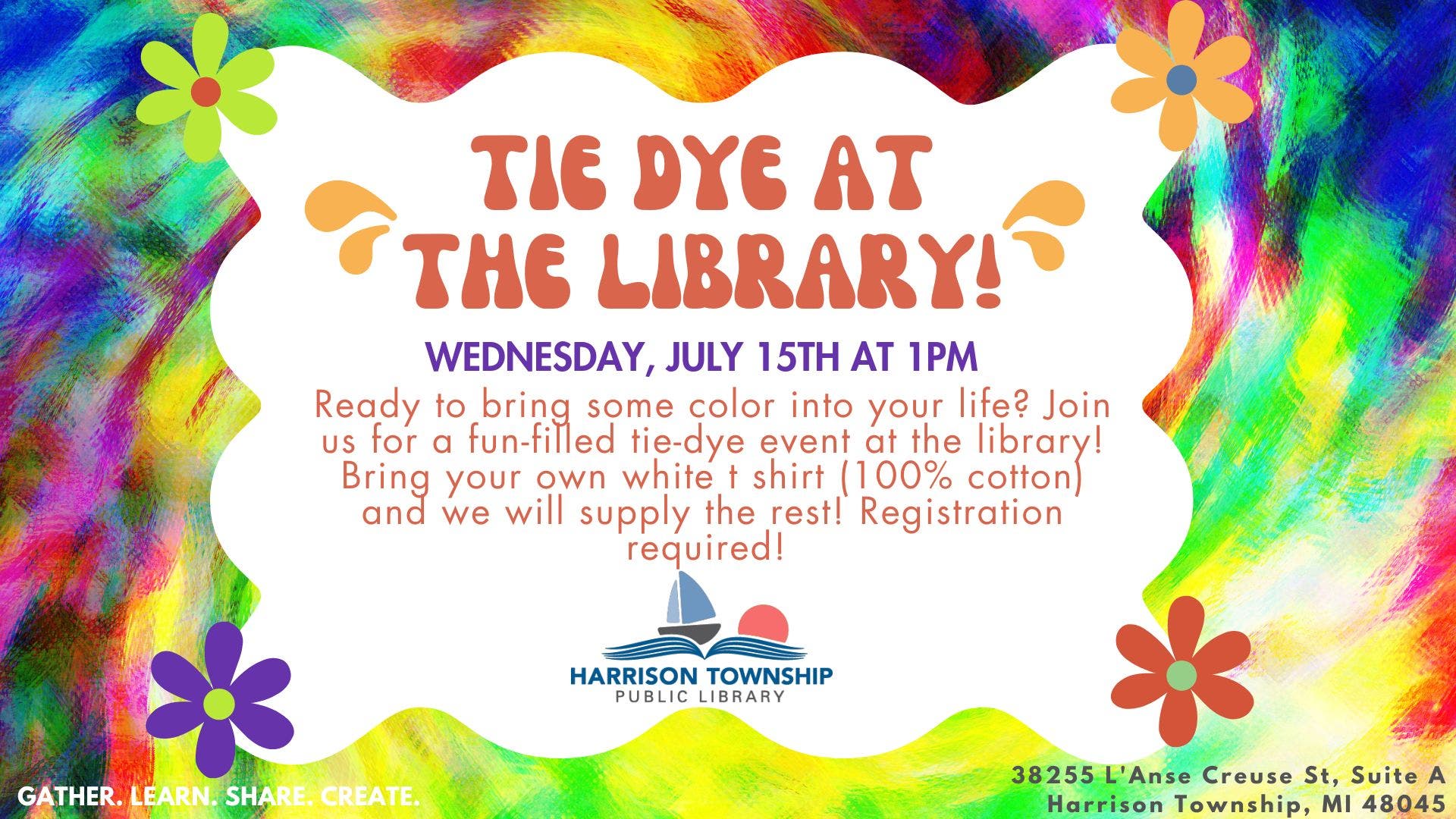 Tie Dye at the Library