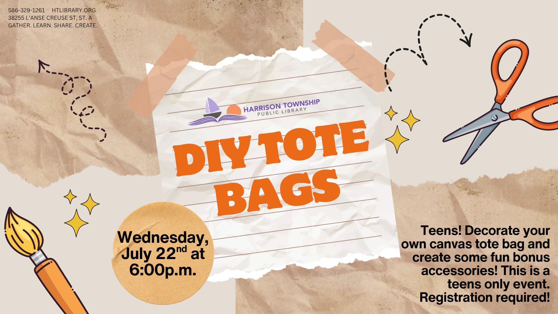 Teen DIY Tote Bags