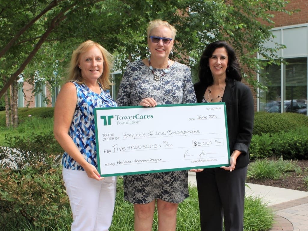 Hospice of the Chesapeake Director of Advancement, Chris Wilson, left, and Director of Volunteer Services, Mary Jermann,