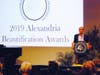 Mayor Wilson gives remarks at the 2019 Alexandria Beautification Awards ceremony. 