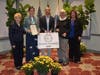 Whitney Weber and Penelope Weber, recipients of the Residential Beautification Award.