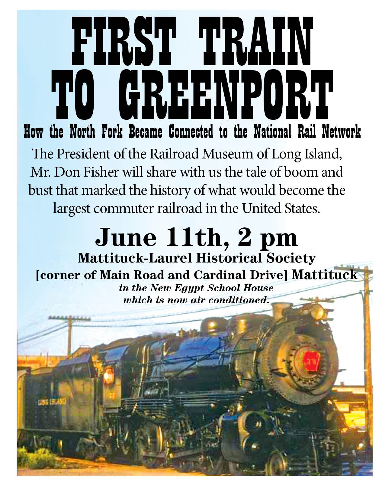 Jun 11 First Train To Greenport North Fork, NY Patch