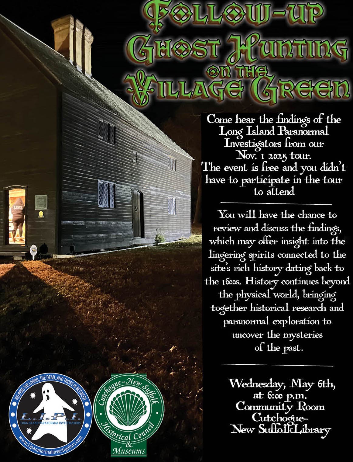 Follow-up to Ghost Hunting on the Village Green