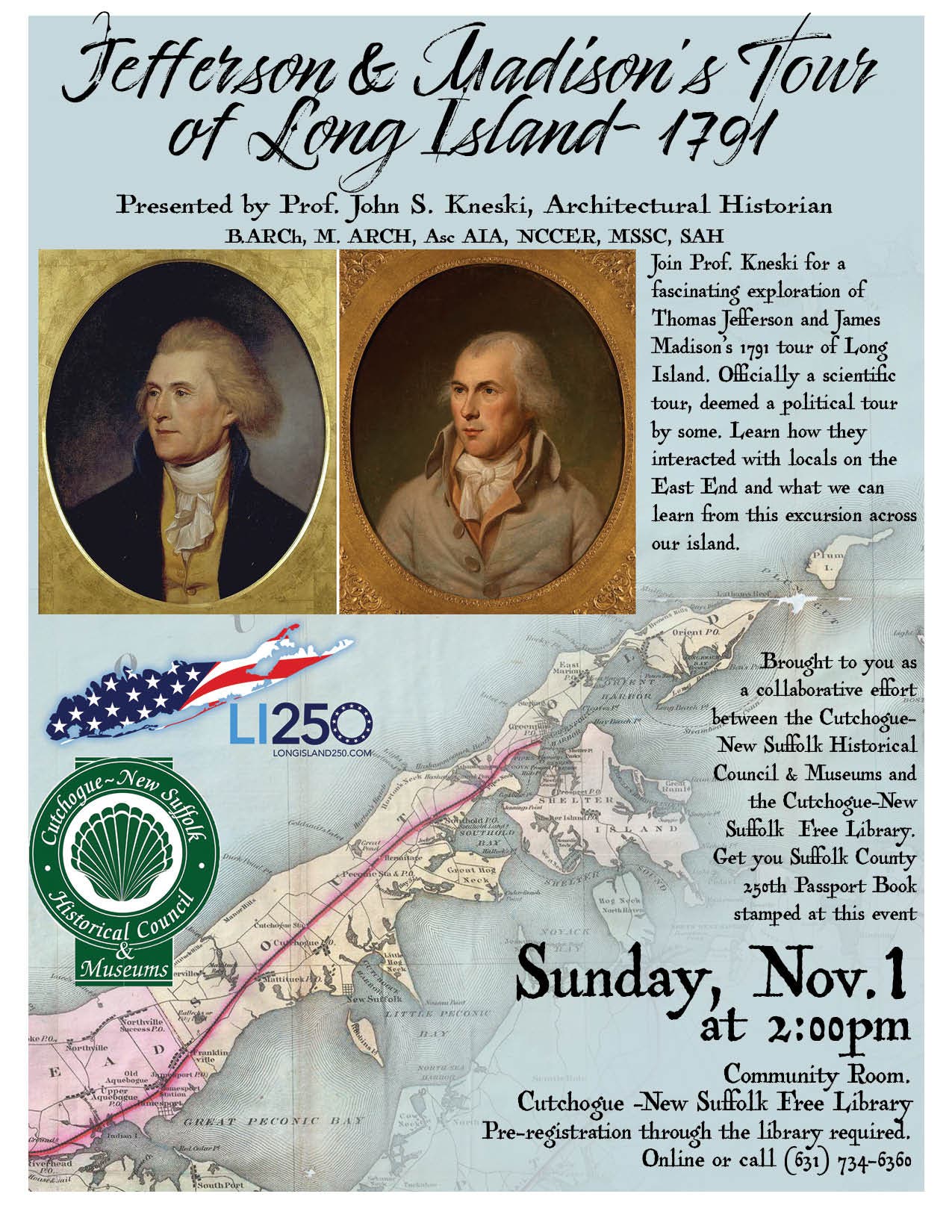 Jefferson & Madison’s Tour of Long Island-1791