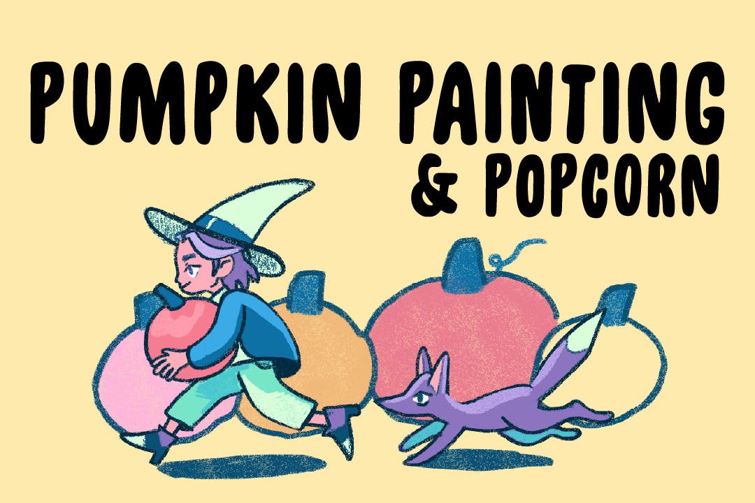 Pumpkin Painting and Popcorn