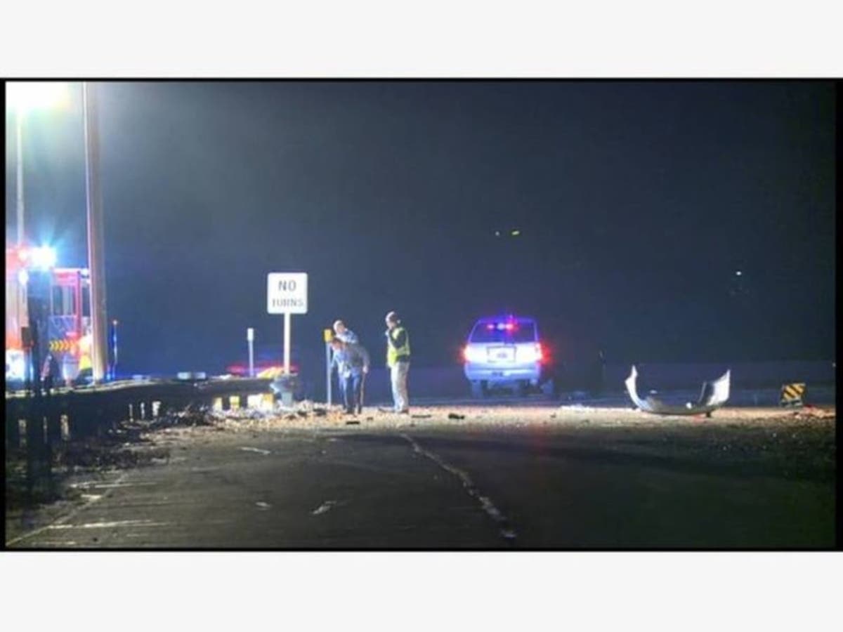 A photo from the Nov. 26, 2018 accident scene on the Garden State Parkway.